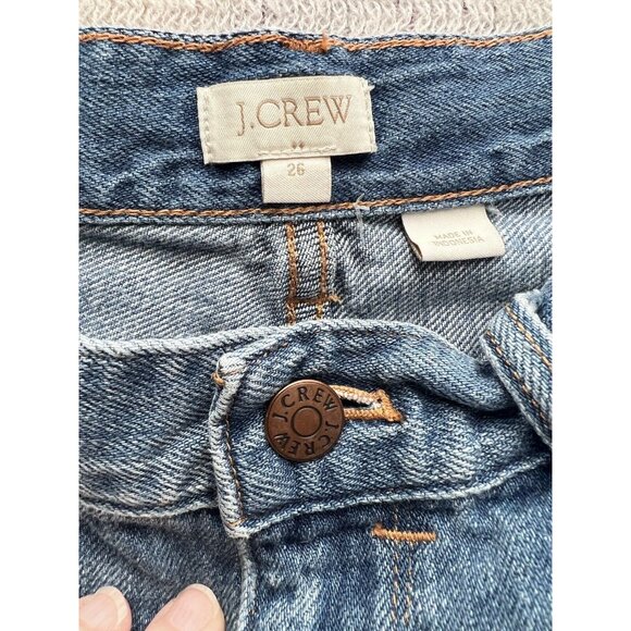 J.Crew Denim Roll Cuff Shorts, Light Denim Wash‎ Size 26 - Picture 3 of 9